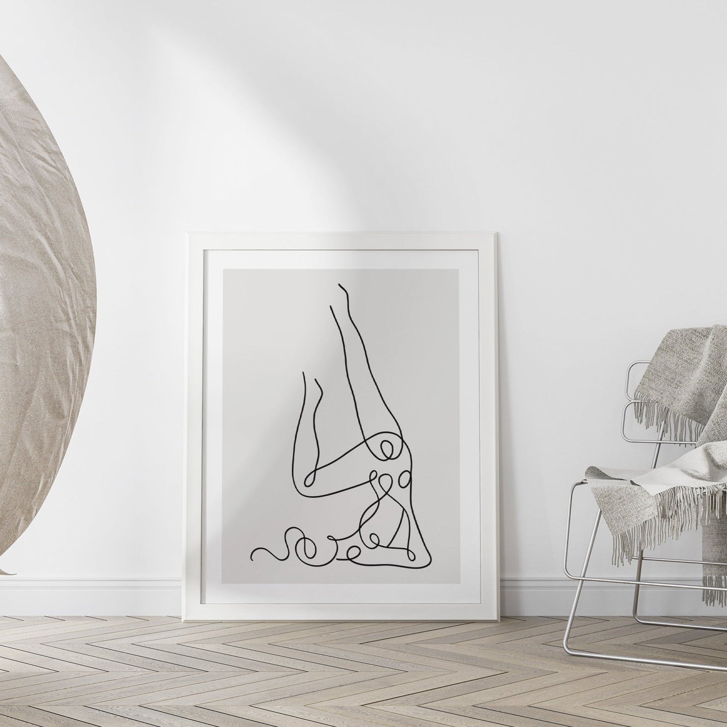 Stretching Woman Print