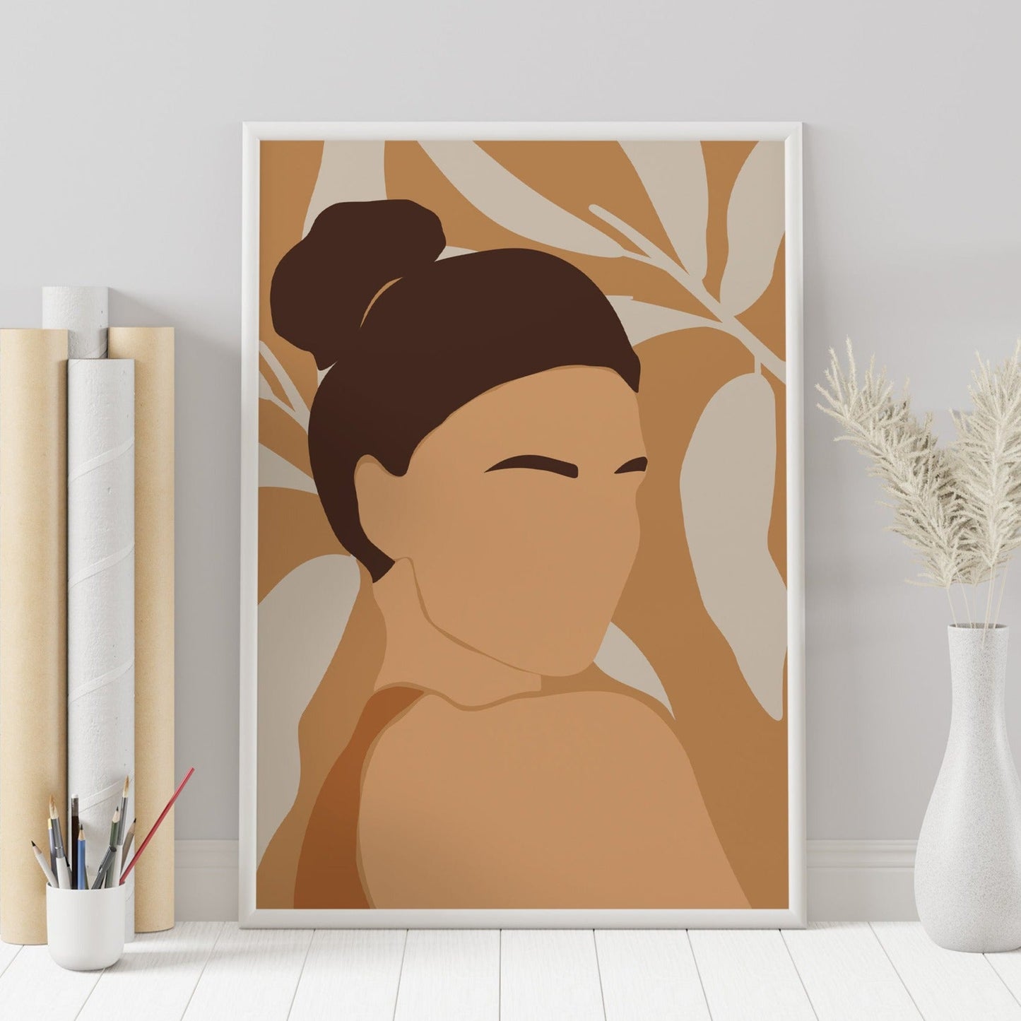 Set of 3 Boho Face Prints