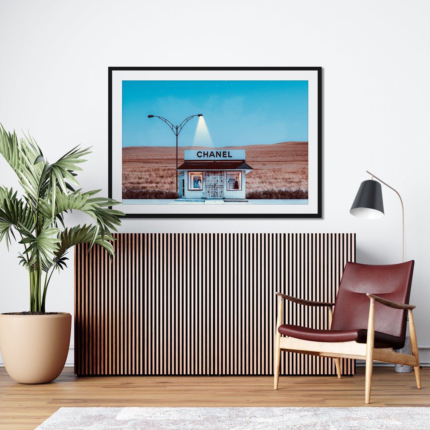 Photography poster featuring Chanel fashion shack