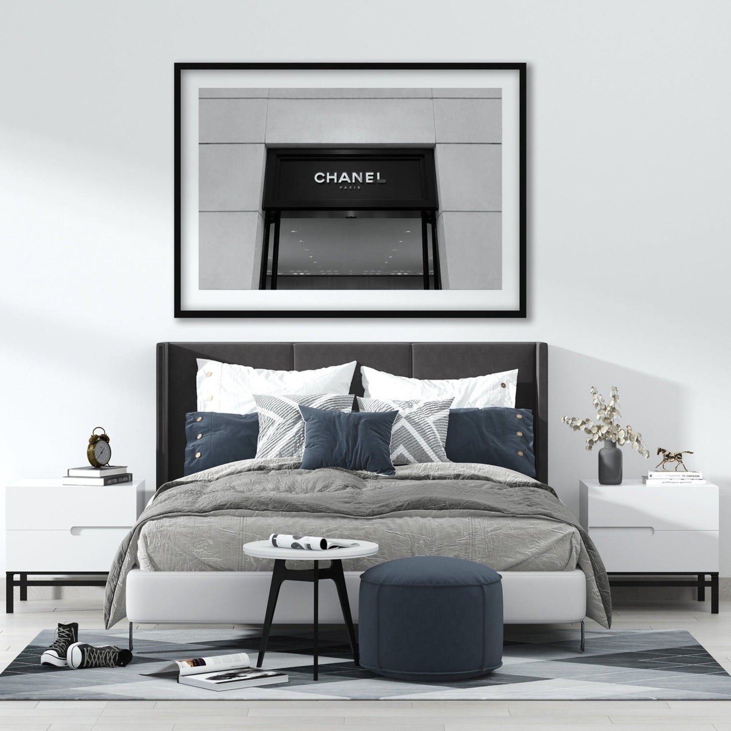 Black and white Chanel photography poster