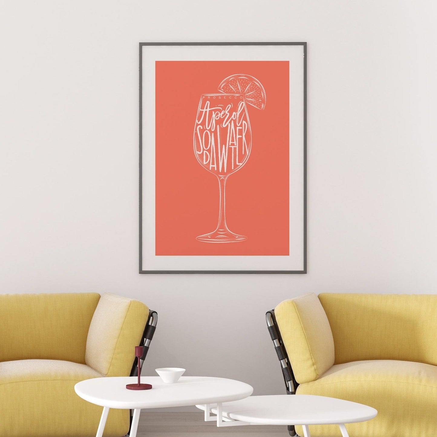 Aperol Spritz cocktail print