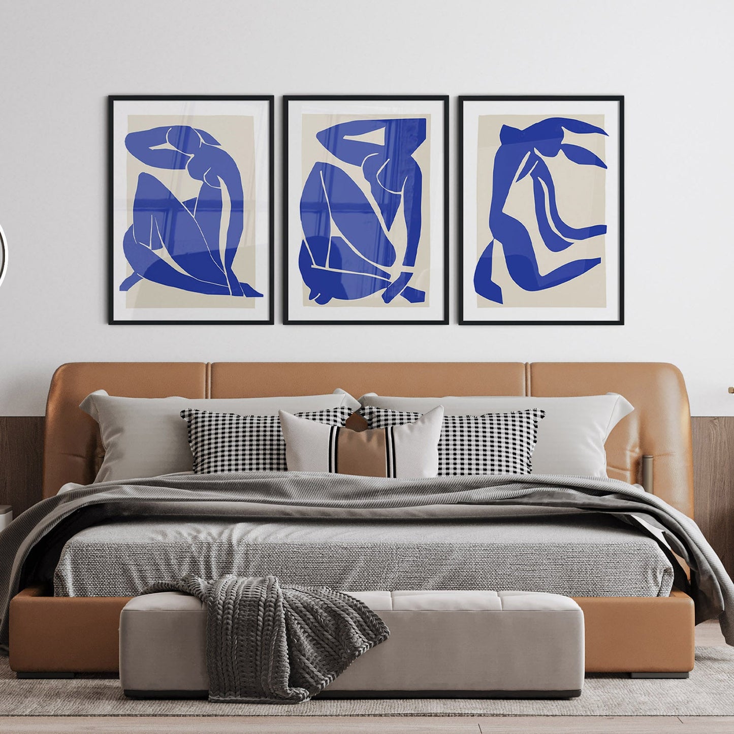 Set of 3 Matisse Blue Nude Prints