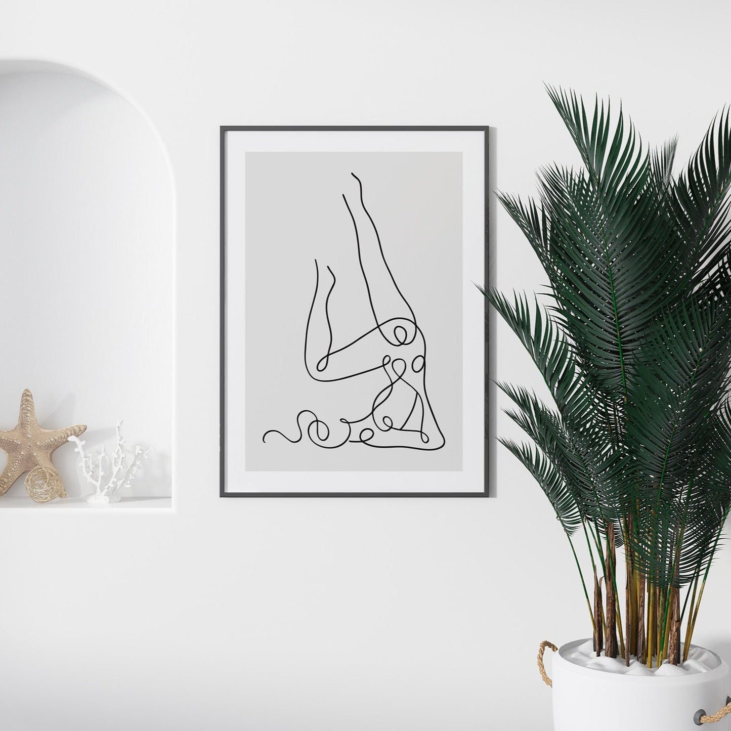 Stretching Woman Print
