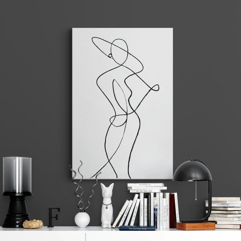 Staunch Woman Canvas Print