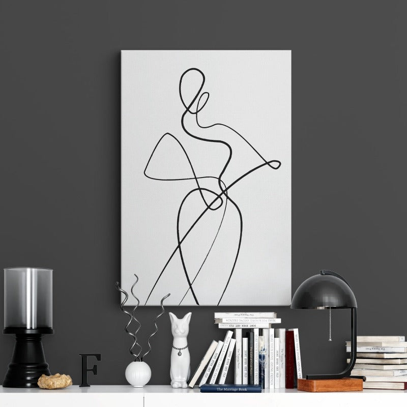 Line Art Canvas Print
