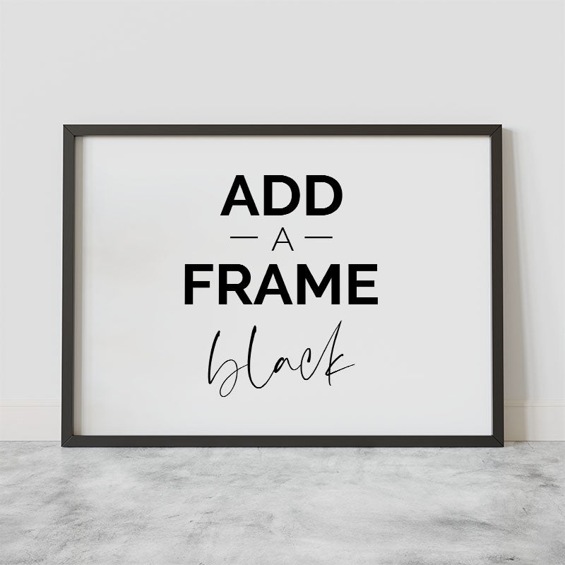 Black Wood Frame