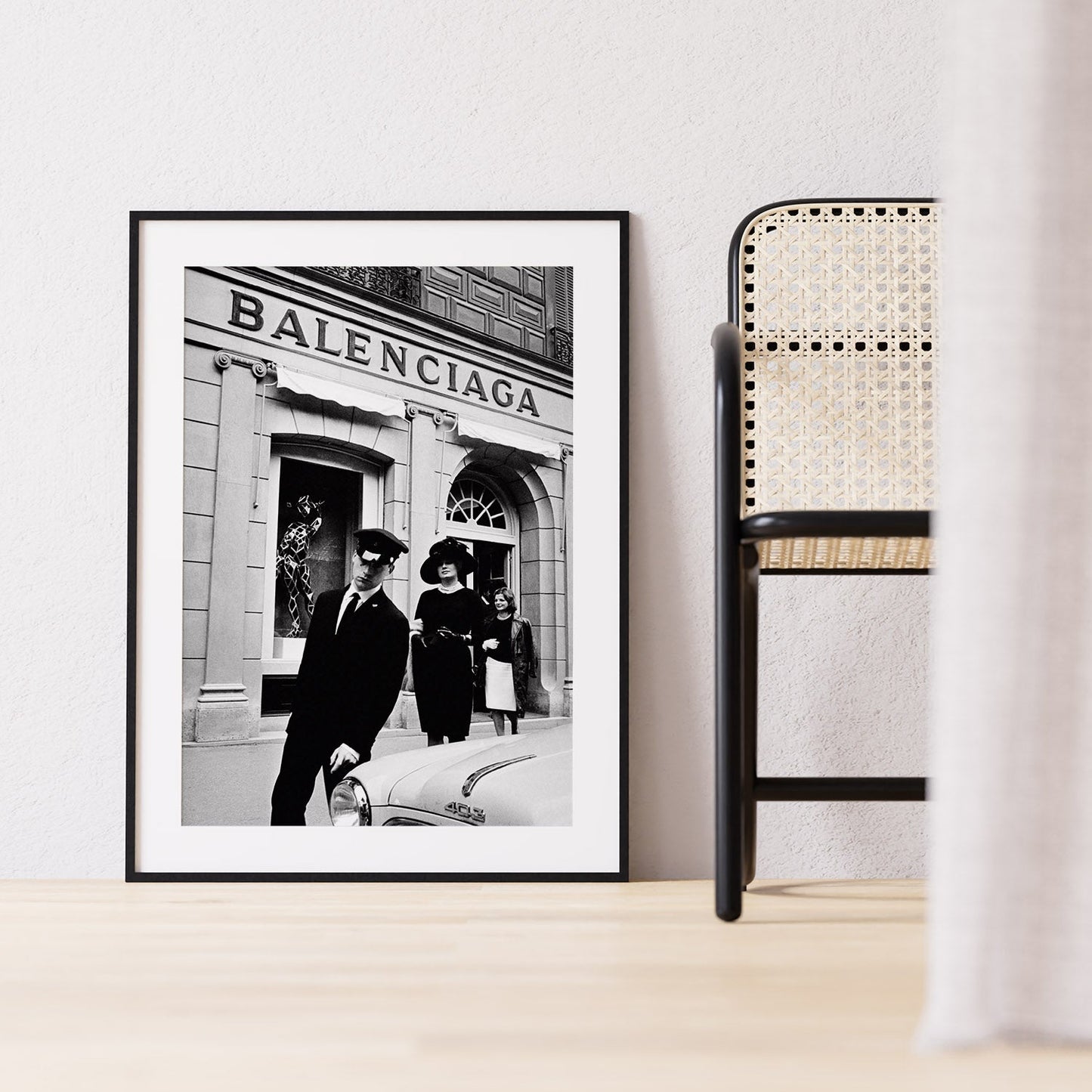 Large designer wall art in black and white
