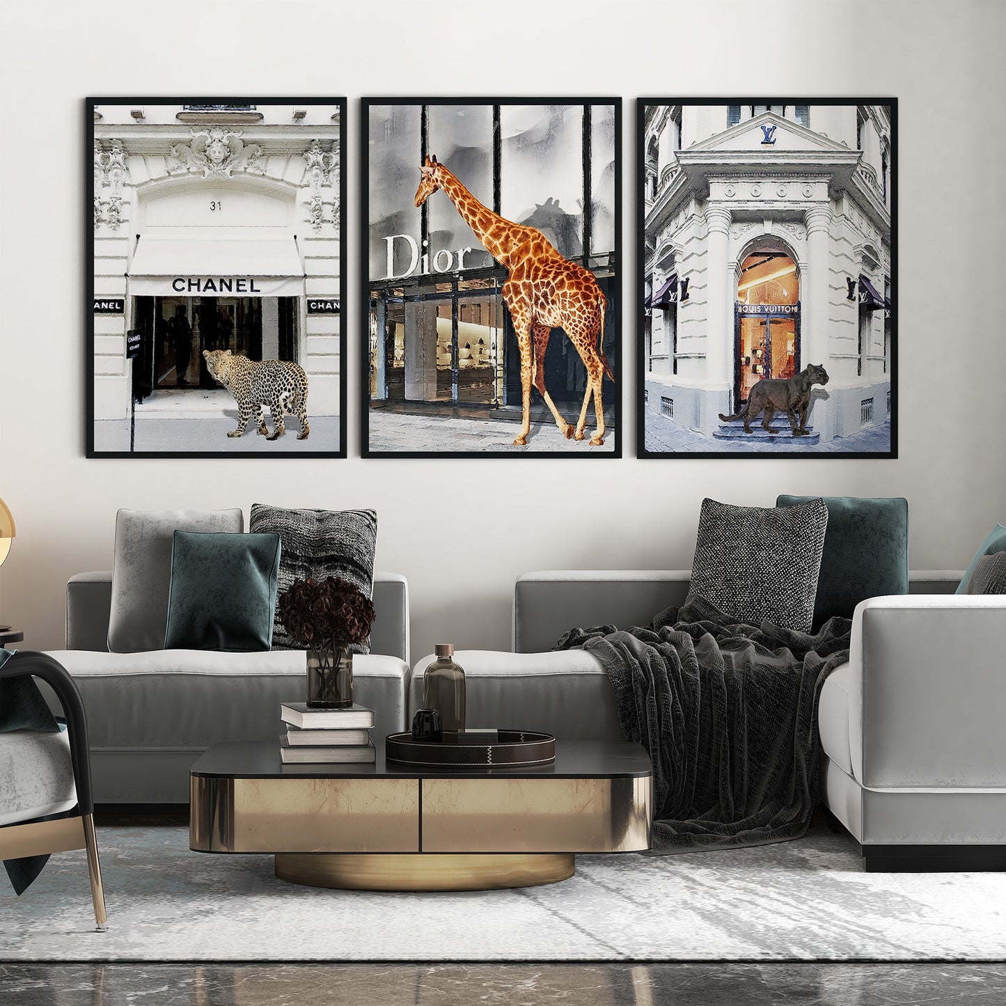 Designer wall art set of 3 prints