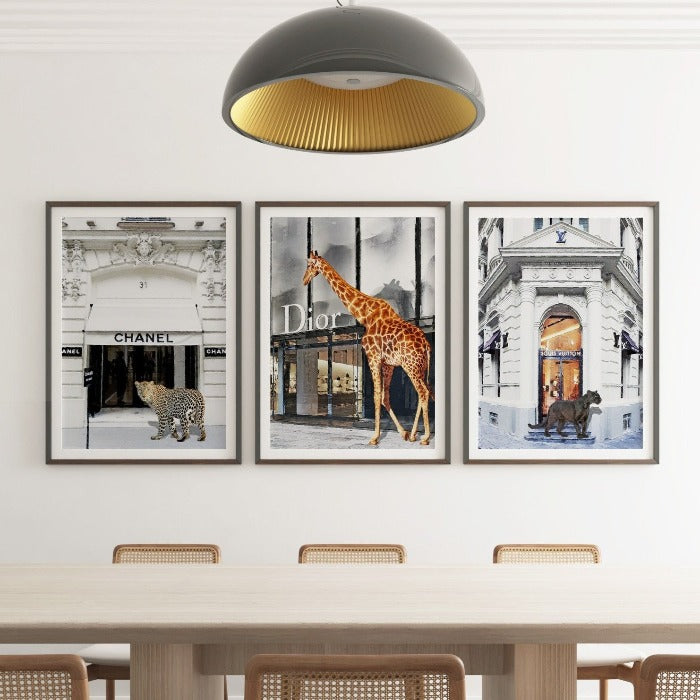 Set of 3 fashion prints