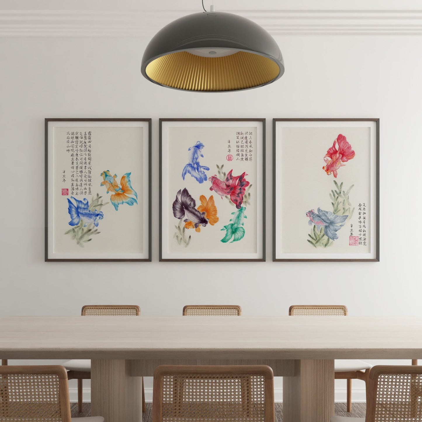 Asian art set