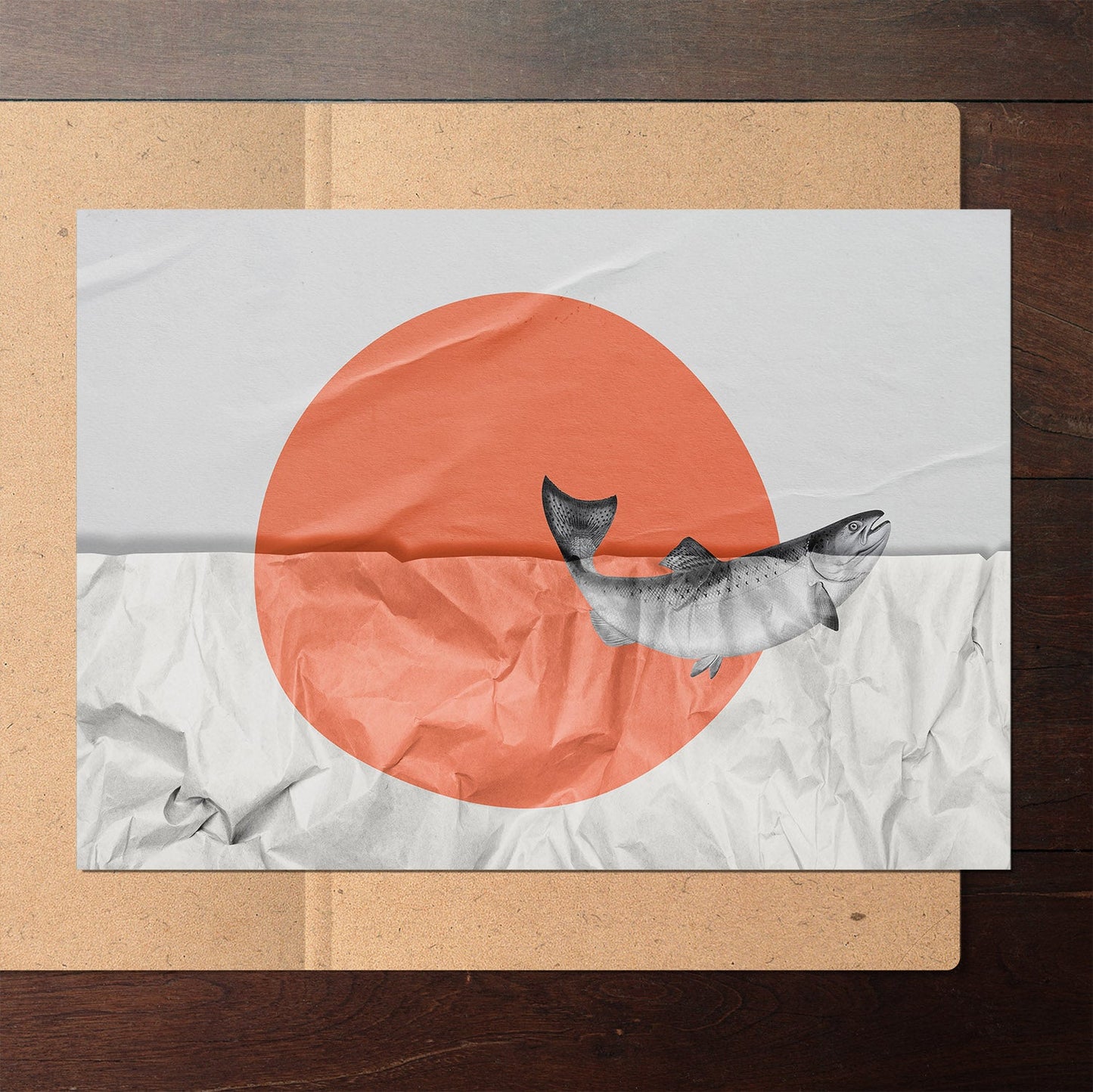 Japanese flag poster