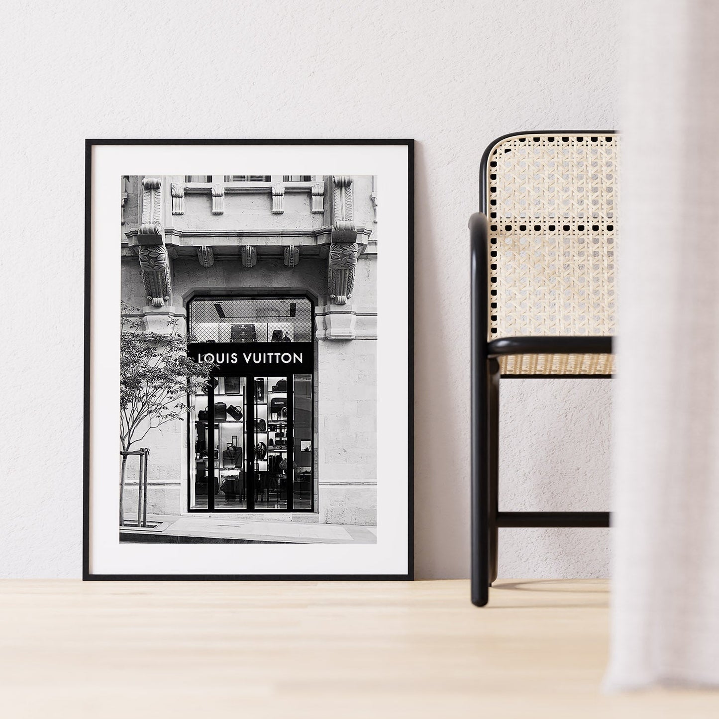 Large framed photography print
