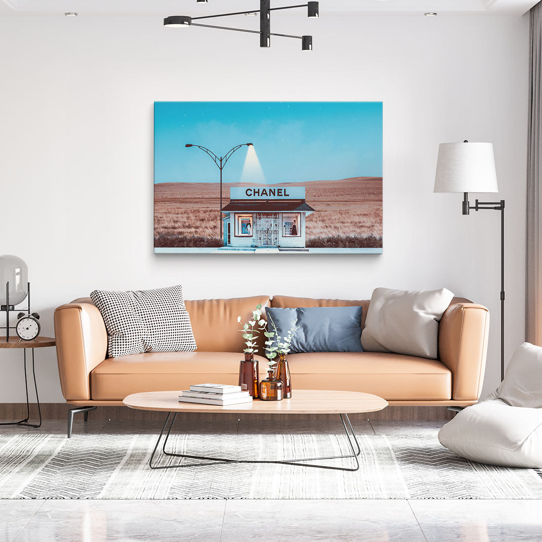 Fashion photography print on canvas