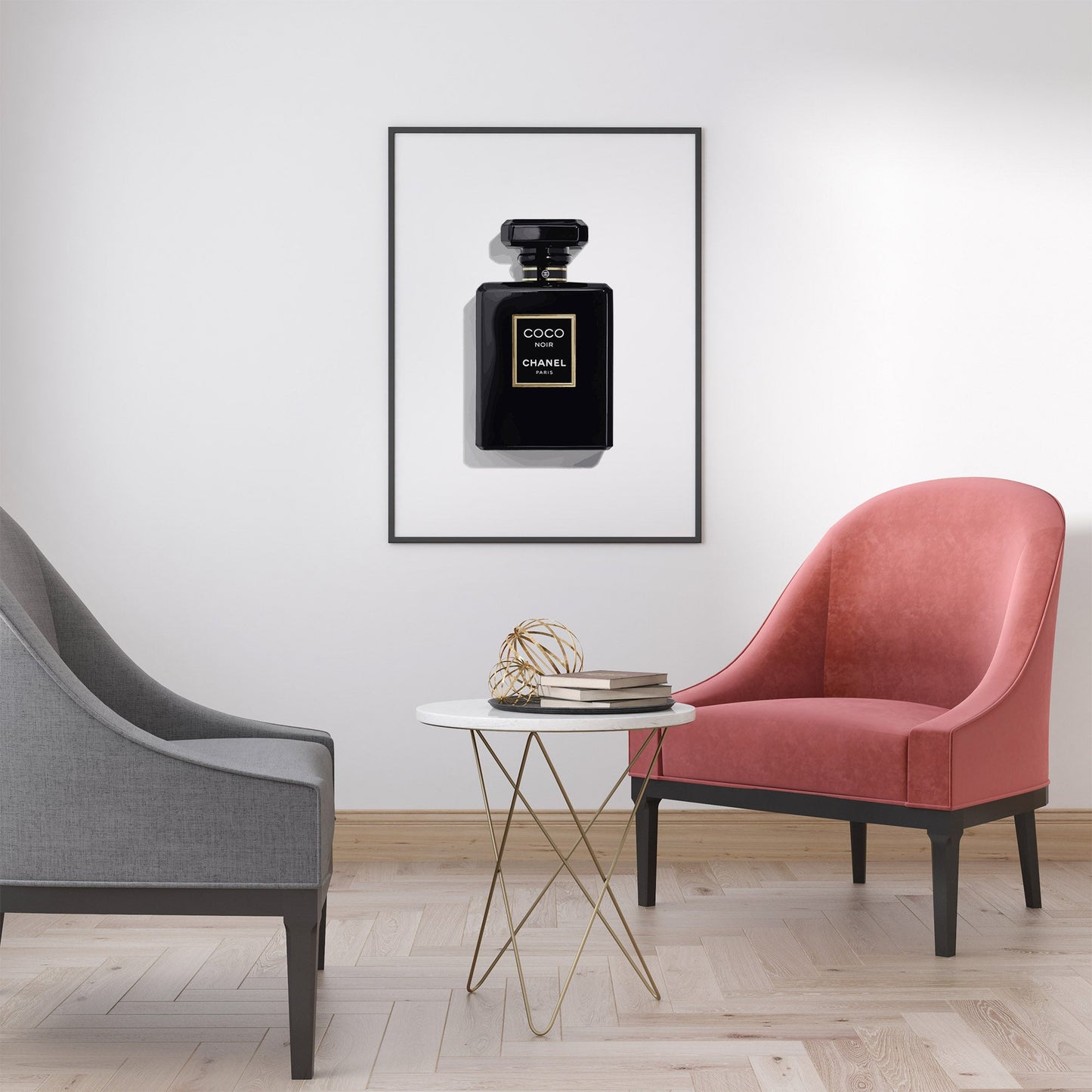 Chanel perfume wall art print