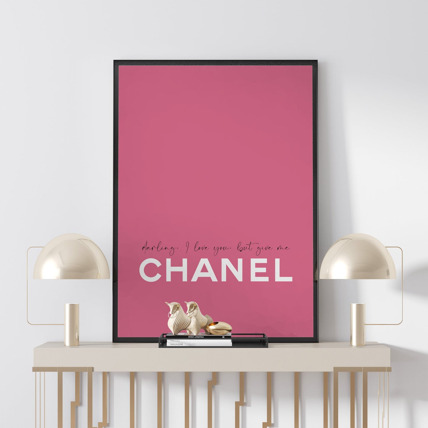 Pink Fashion Darling Print