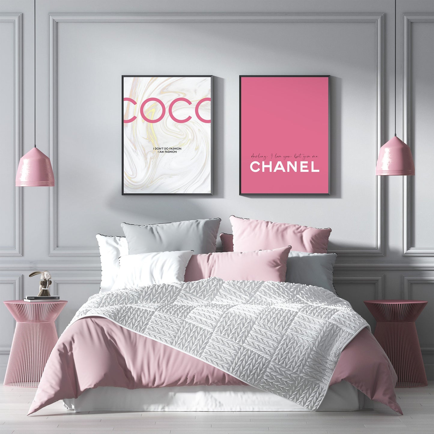 Set of 3 Pink Coco Prints
