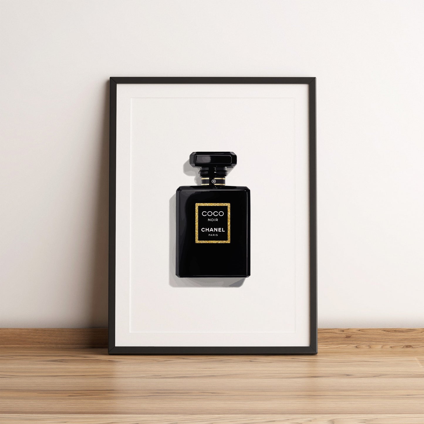 Gold Perfume Bottle Print