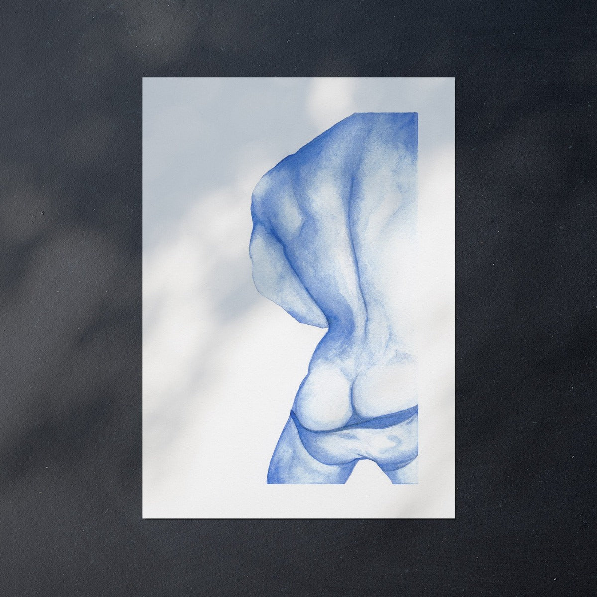 Set of 2 Muscle Men Watercolor Prints