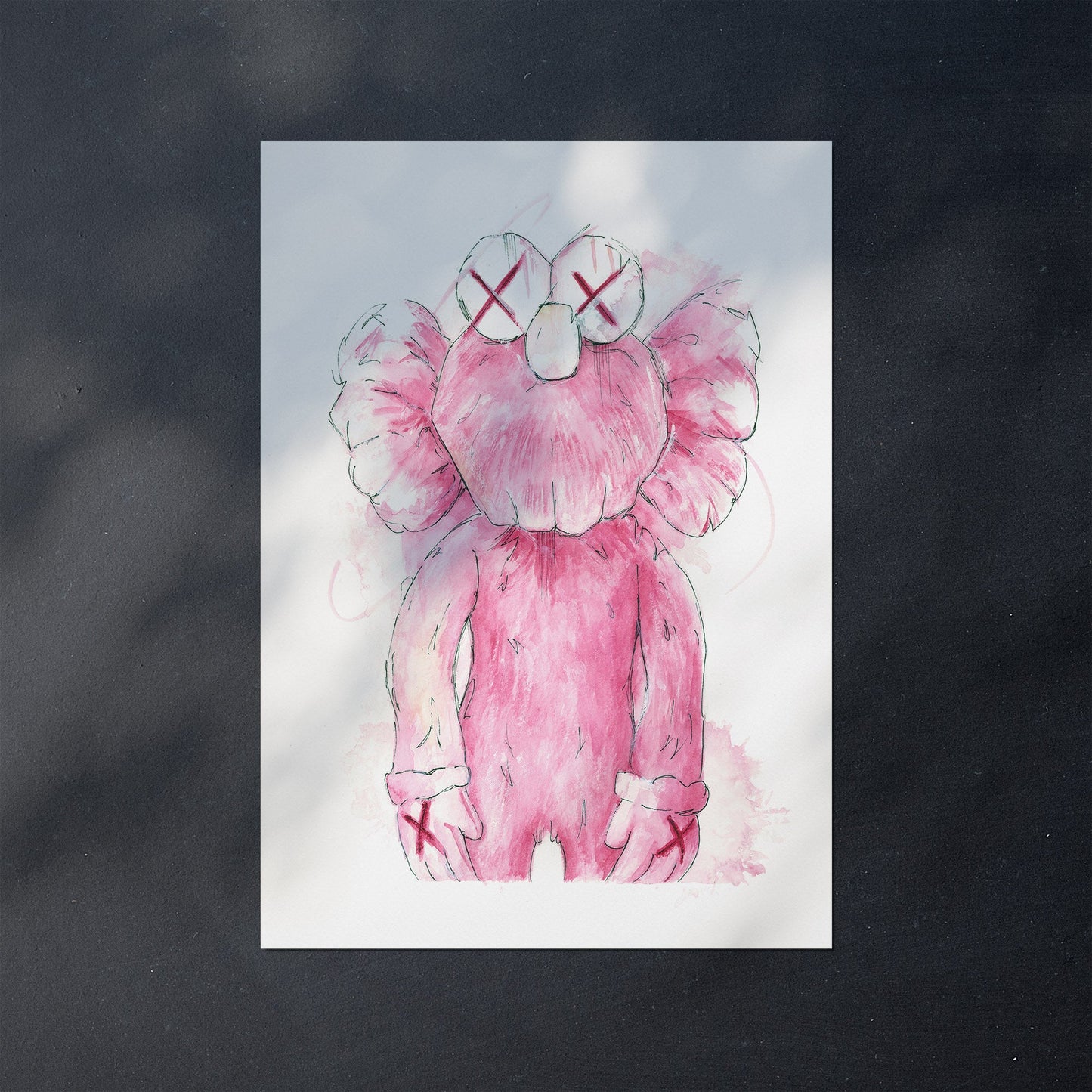 KAWS BFF art print