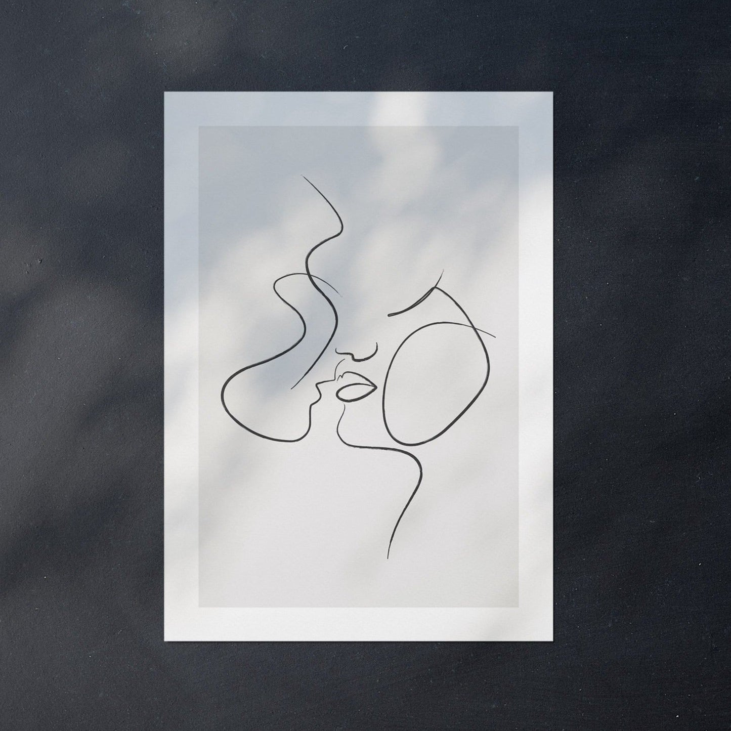Line art poster print