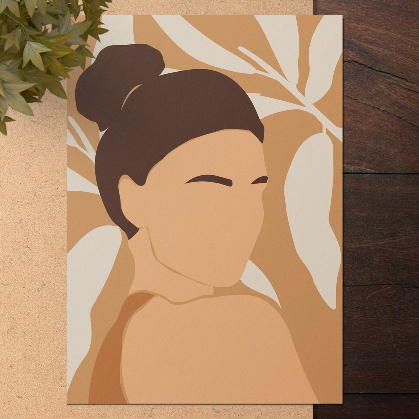 Set of 3 Boho Face Prints