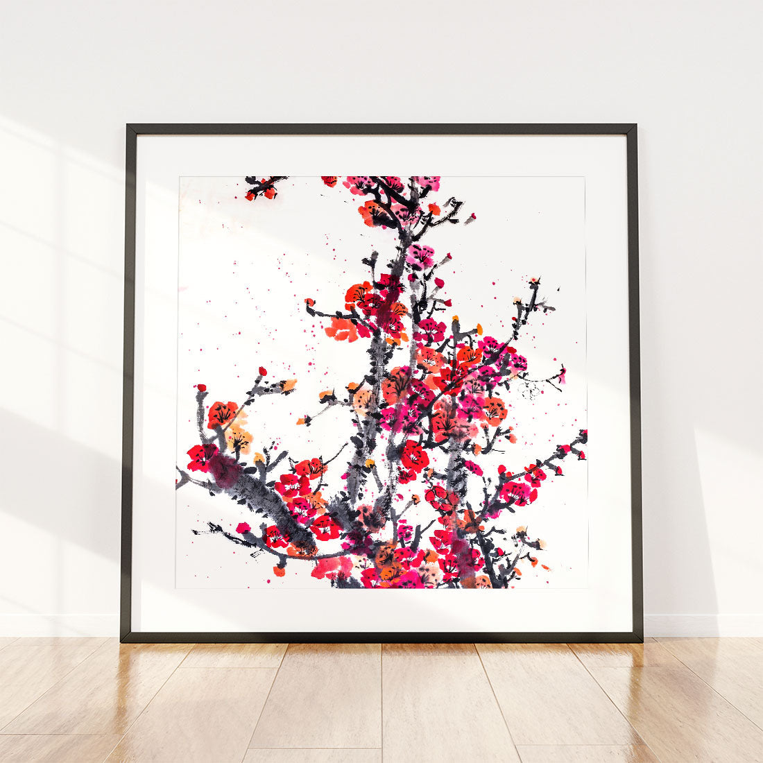 Japanese artwork framed