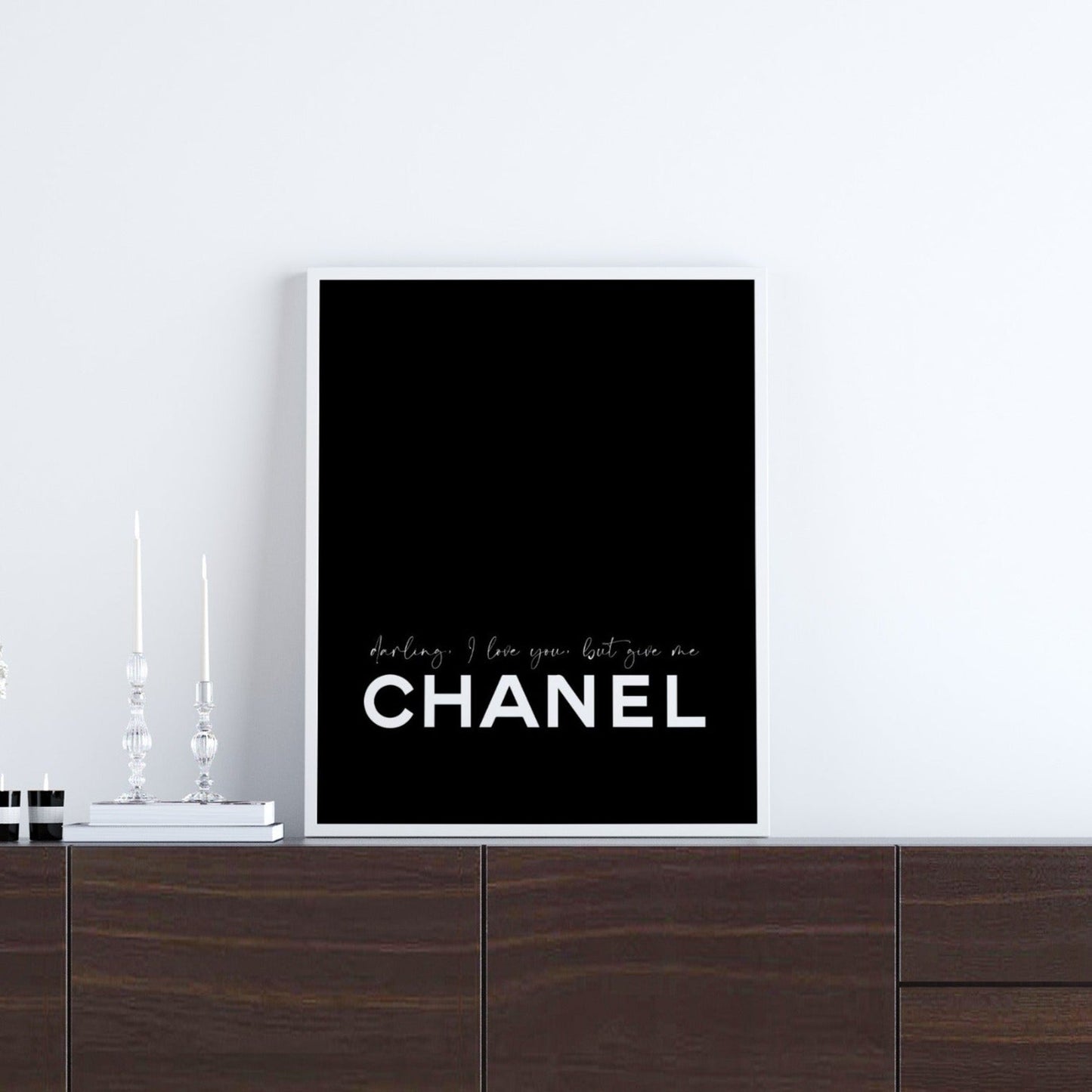 Coco Chanel quote poster