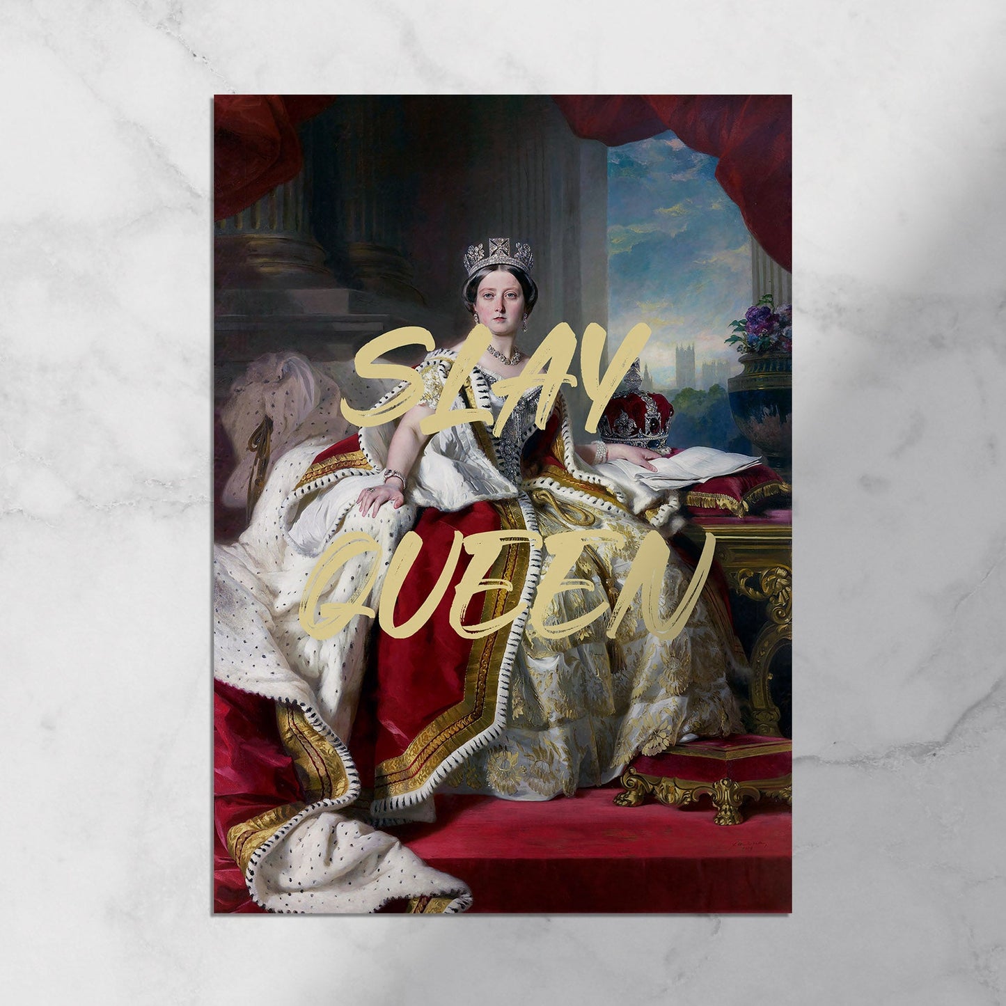 Slay Queen typography poster