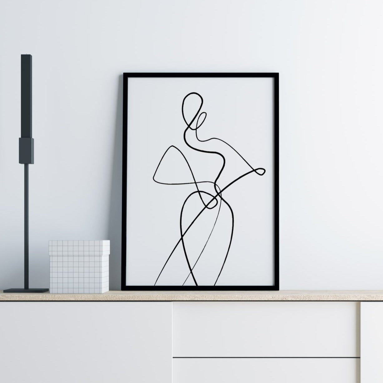 Line art Antibes print