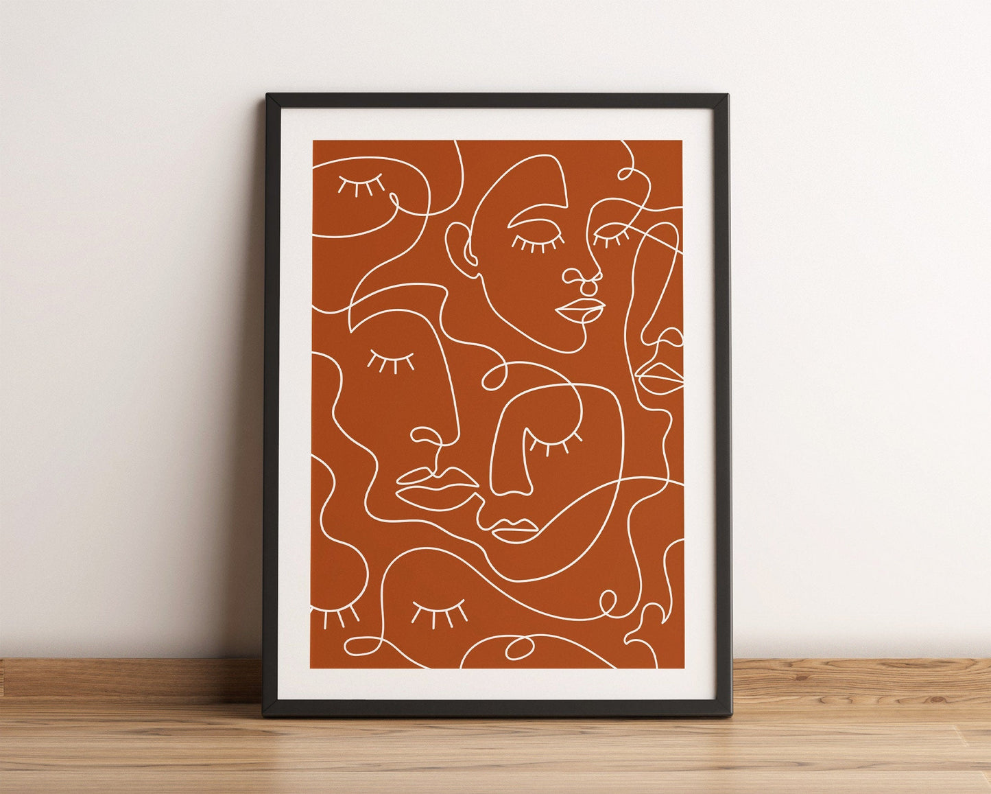 Terracotta Many Faces Print
