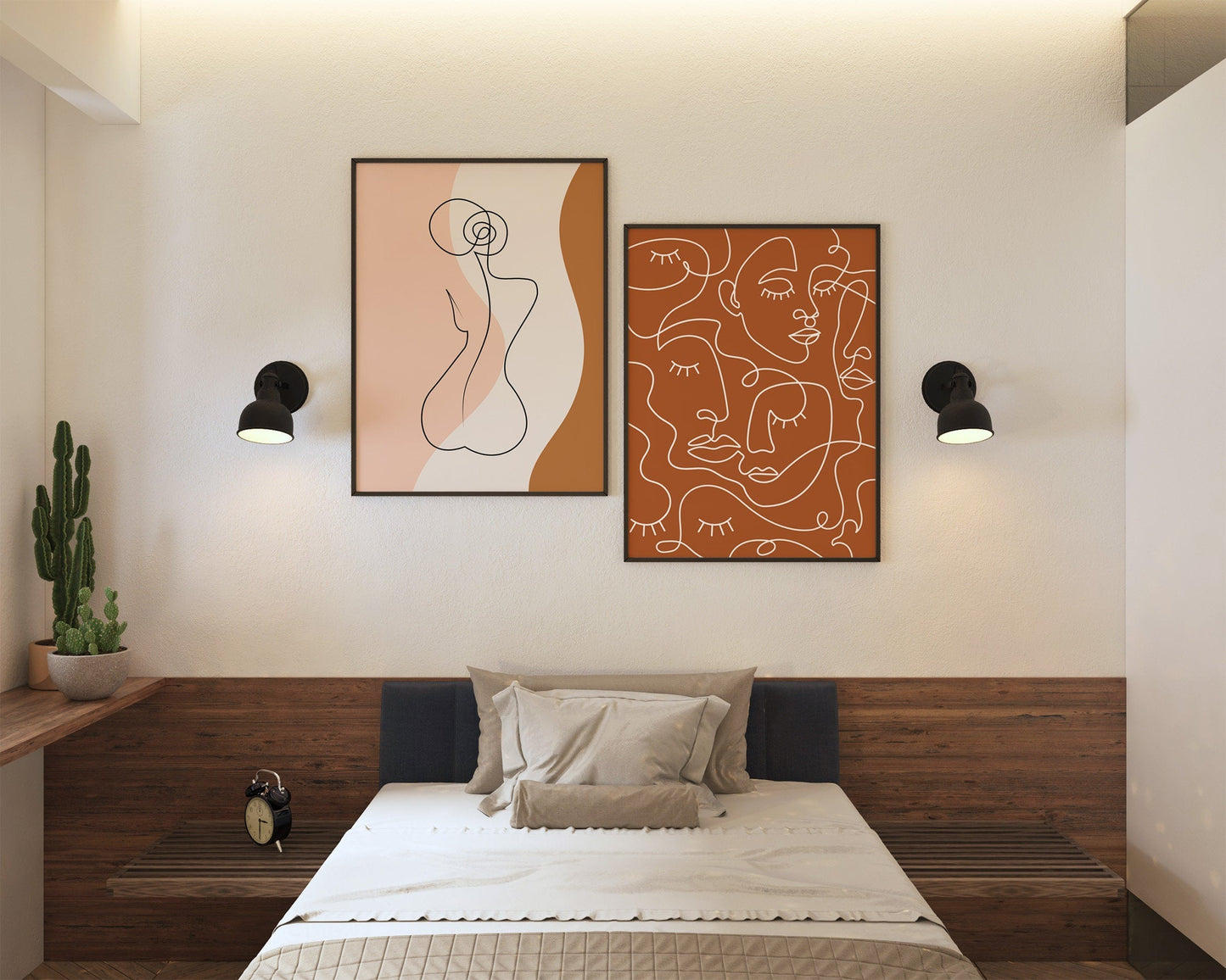 Terracotta Many Faces Print