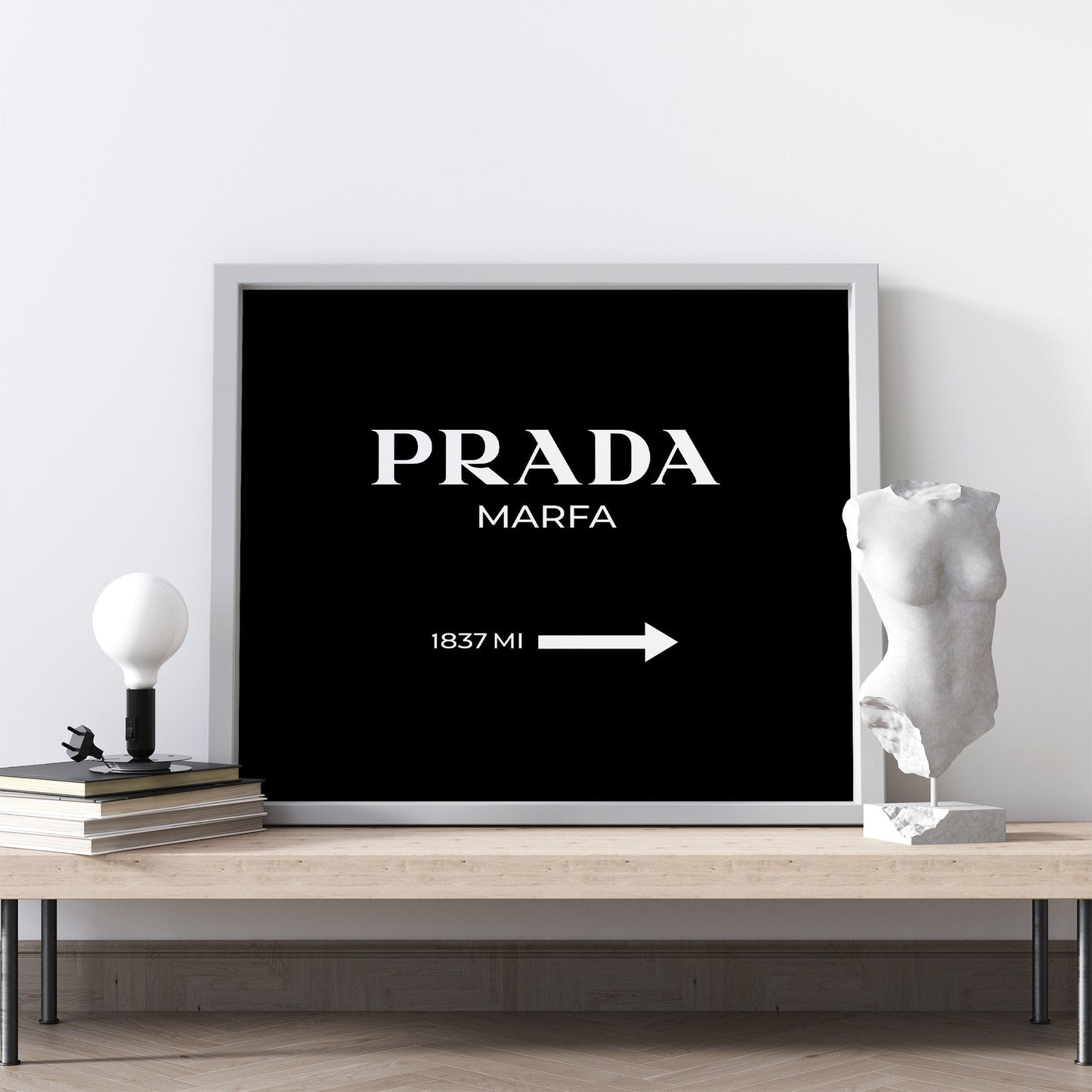 Fashion wall art featuring Prada Marfa image
