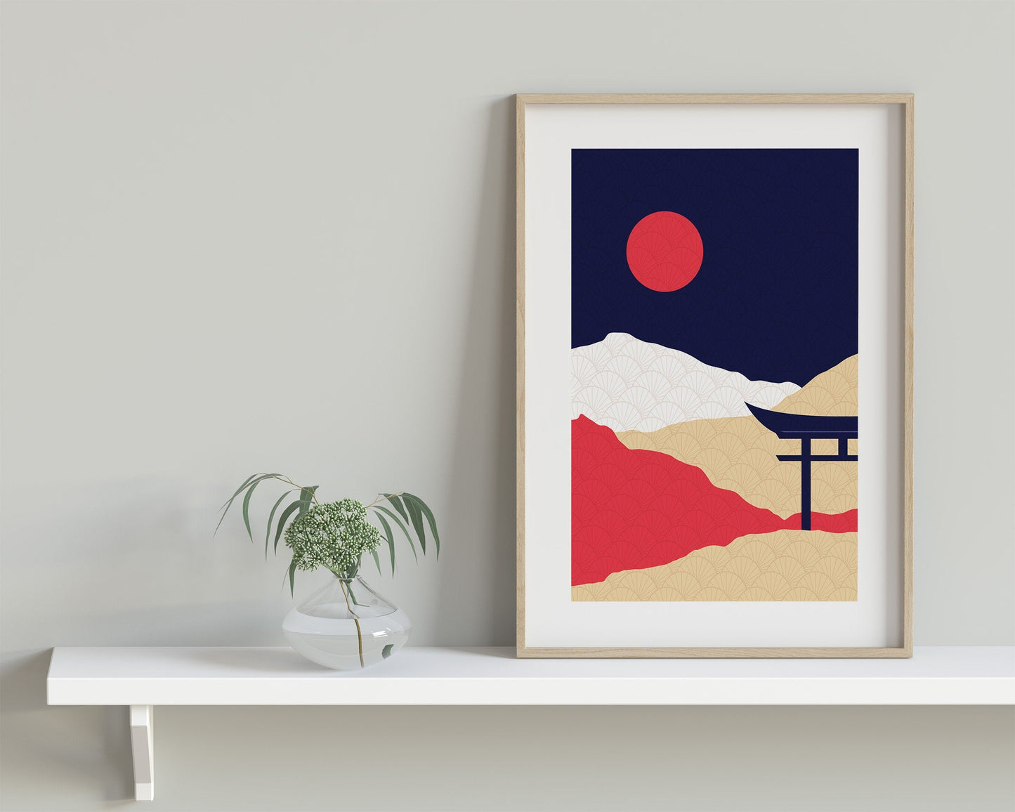 Japan Rising Sun Graphical Print