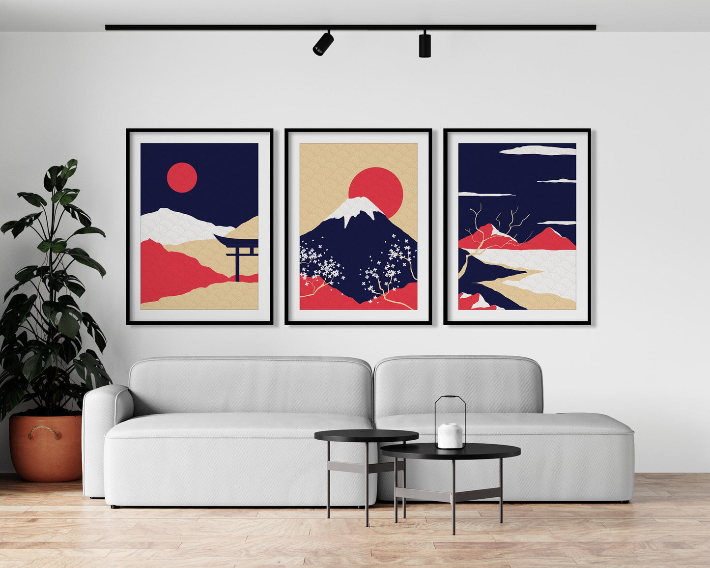 Japan Rising Sun Graphical Print