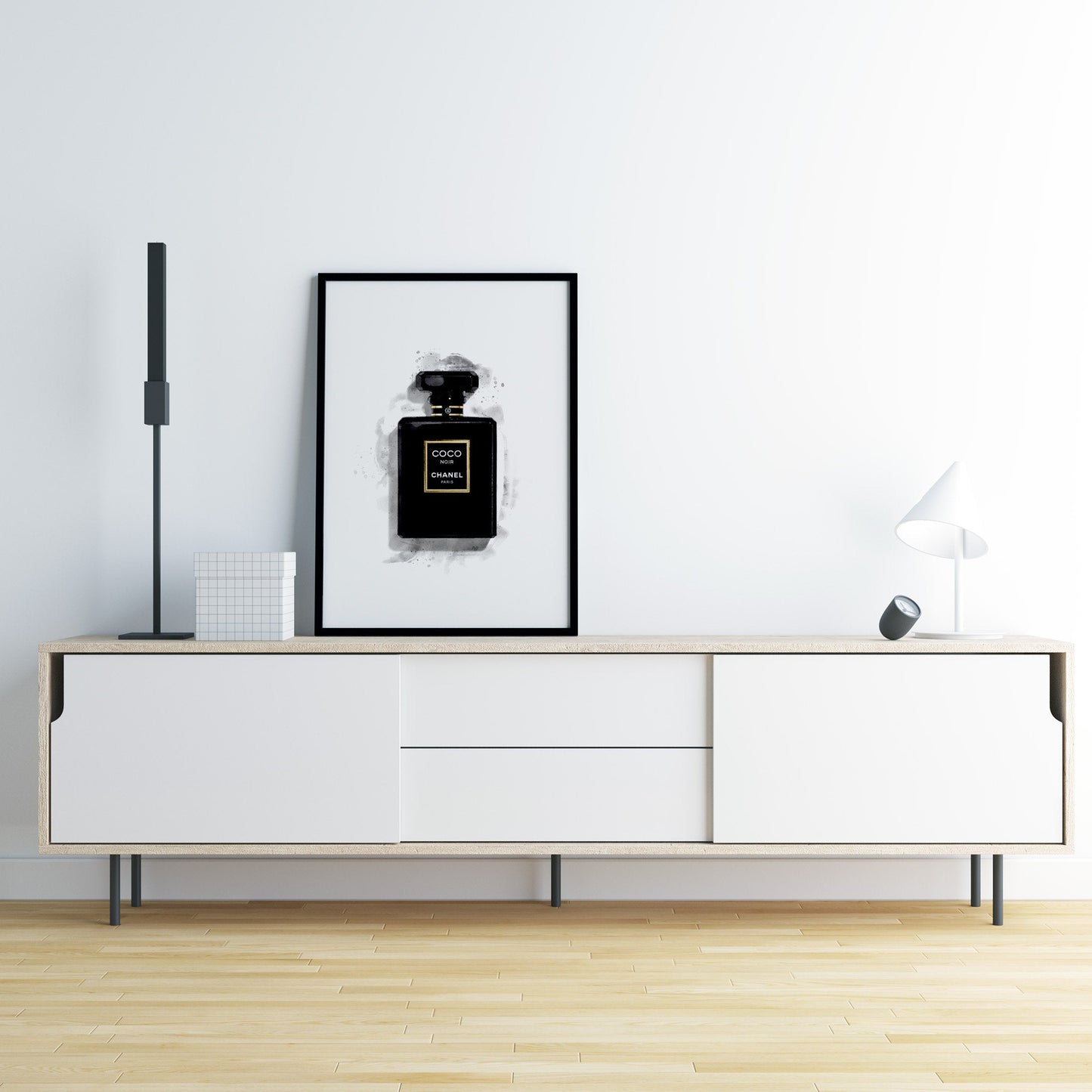 Large Chanel Coco perfume bottle art print