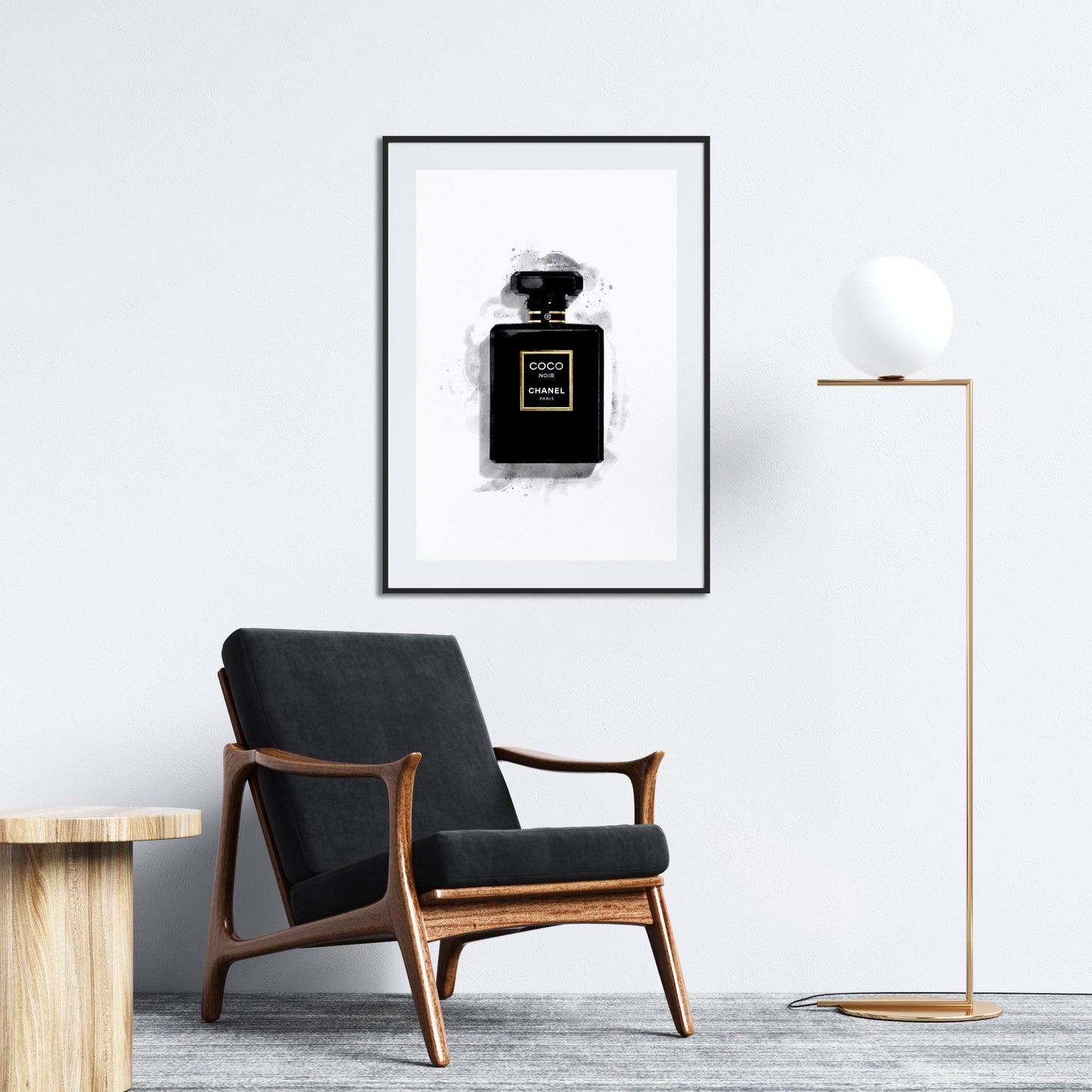 Noir Watercolour Print