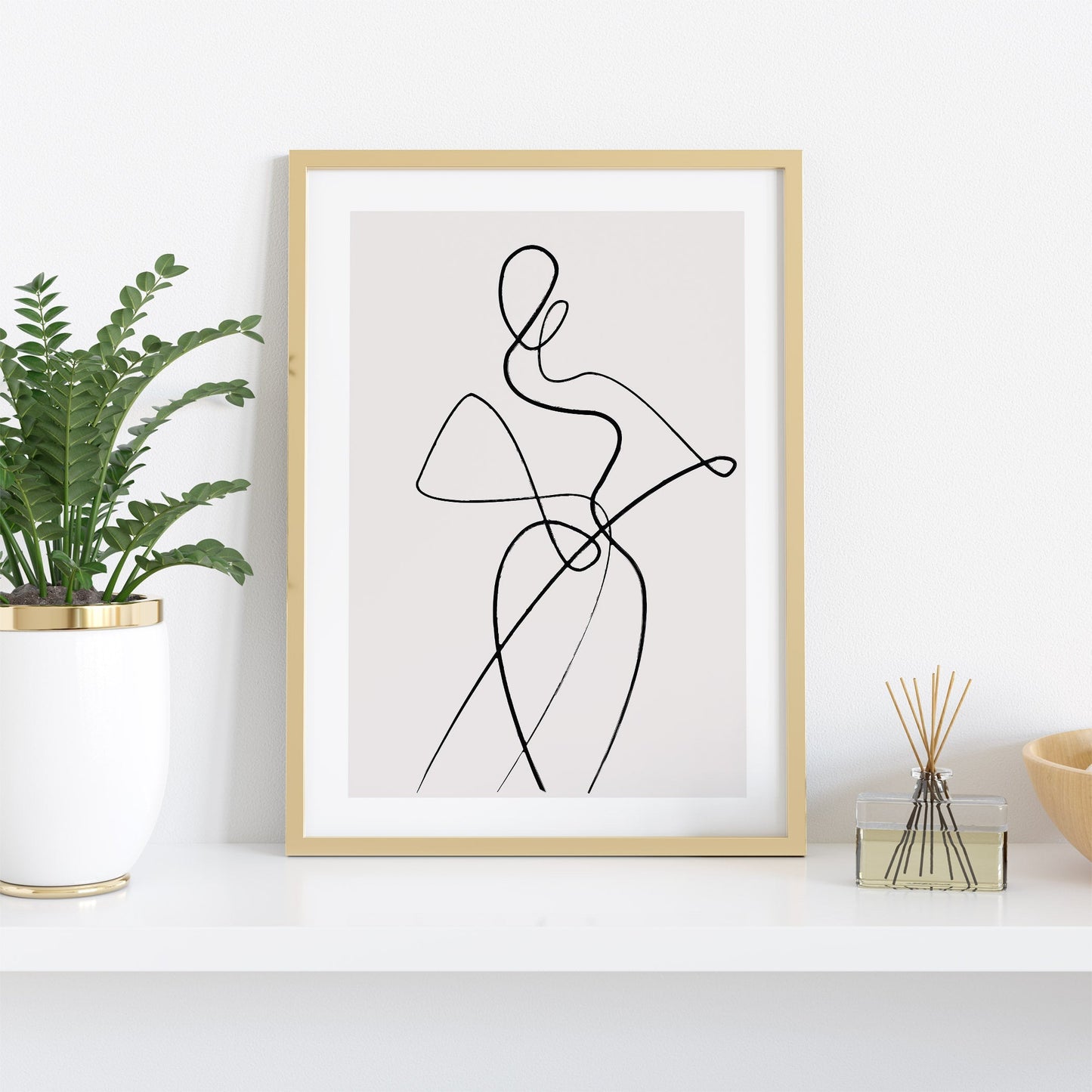 line art body
