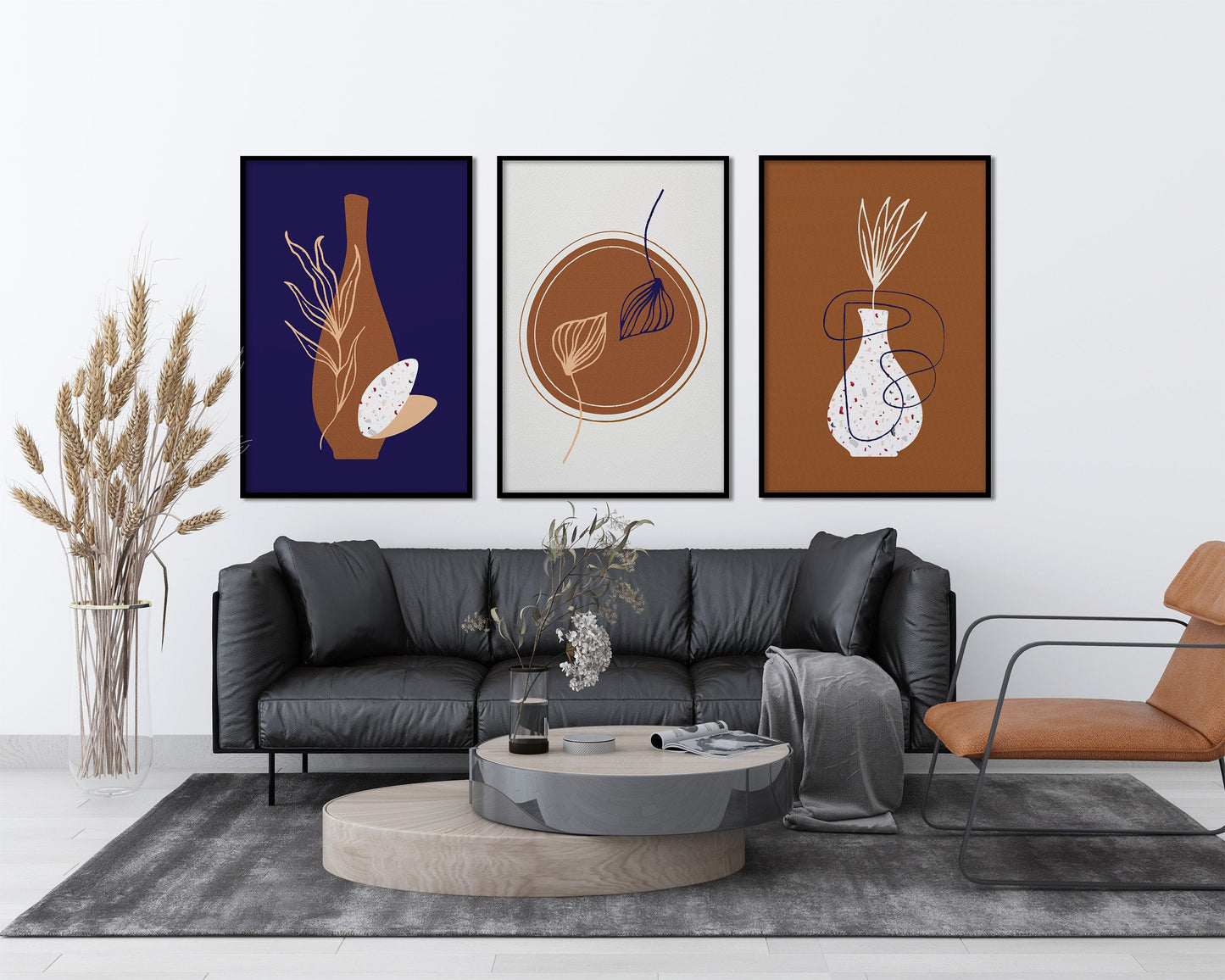 Set of 3 Terrazzo Vase Prints