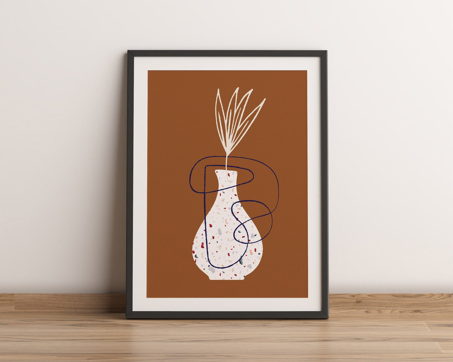 Terracotta Terrazzo Vase Print