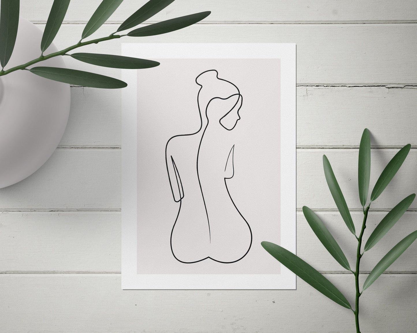 Female Line Art Print