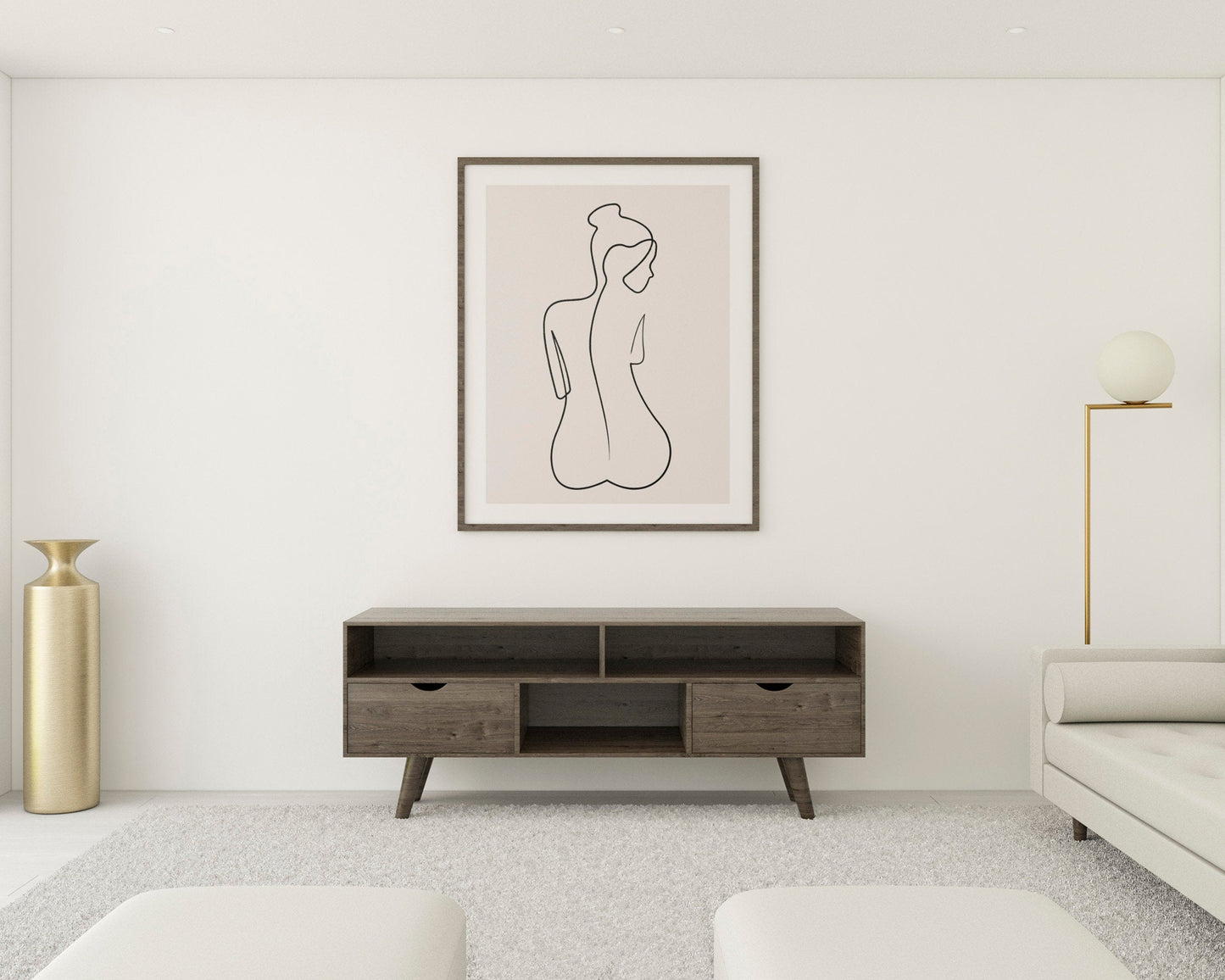 Female Line Art Print