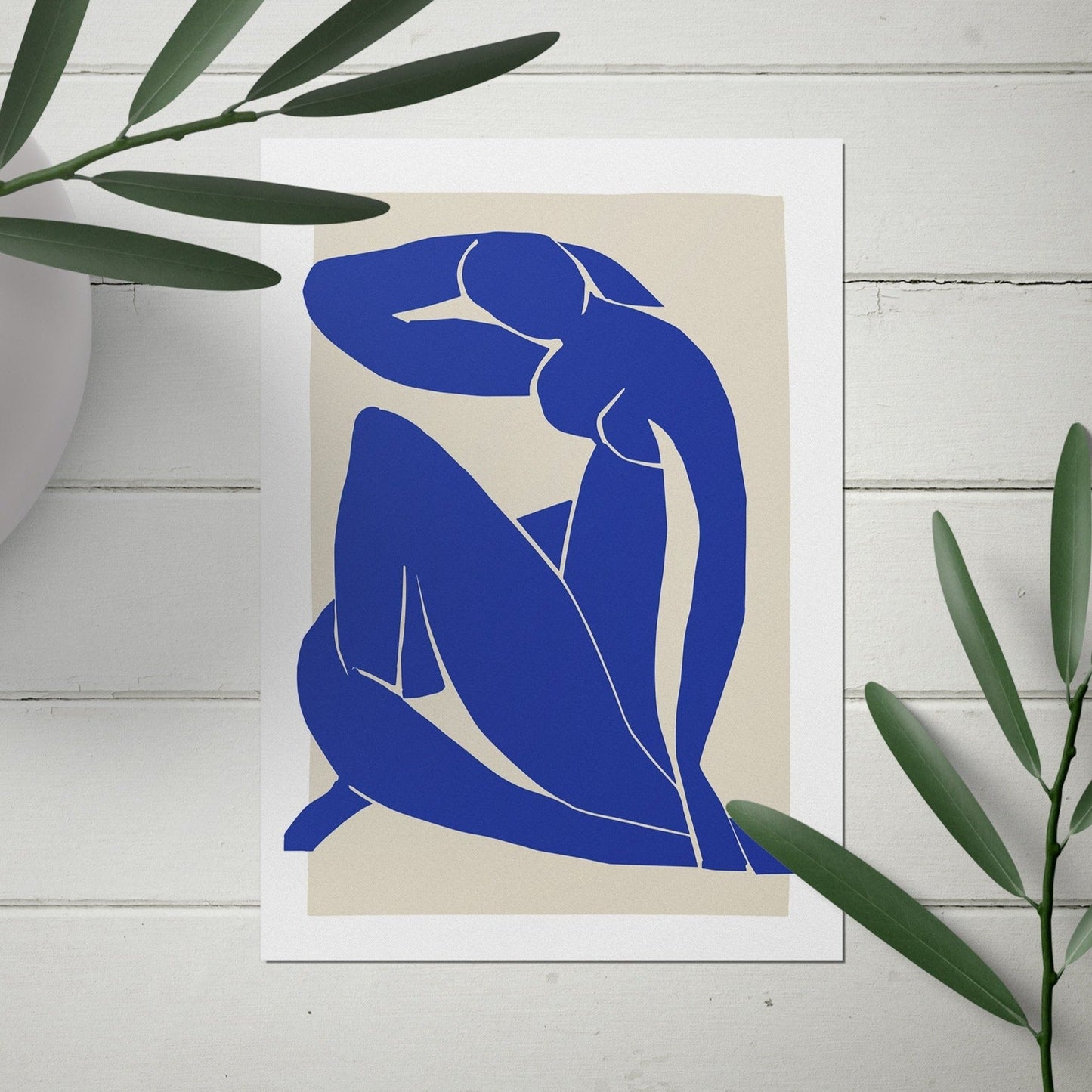 Matisse Abstract Blue Cutout Print No. 2
