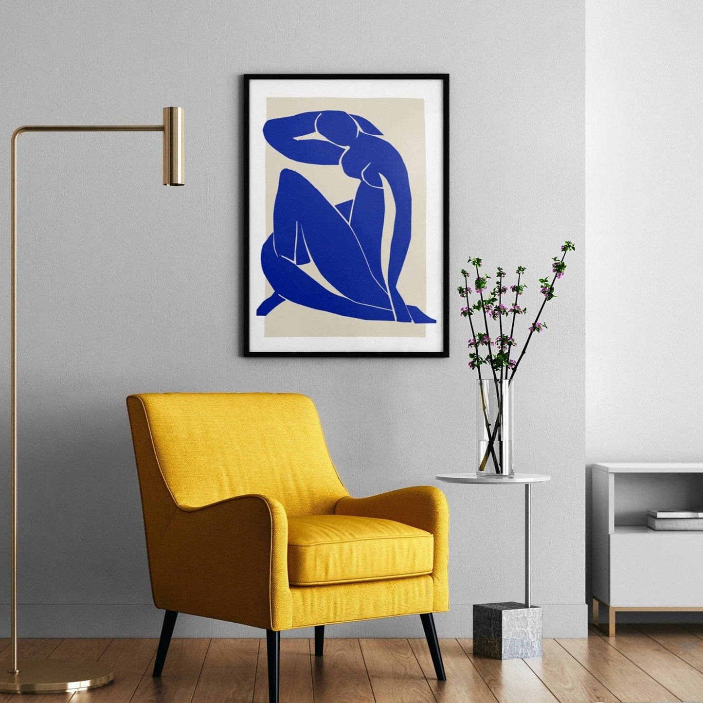 Matisse Abstract Blue Cutout Print No. 2