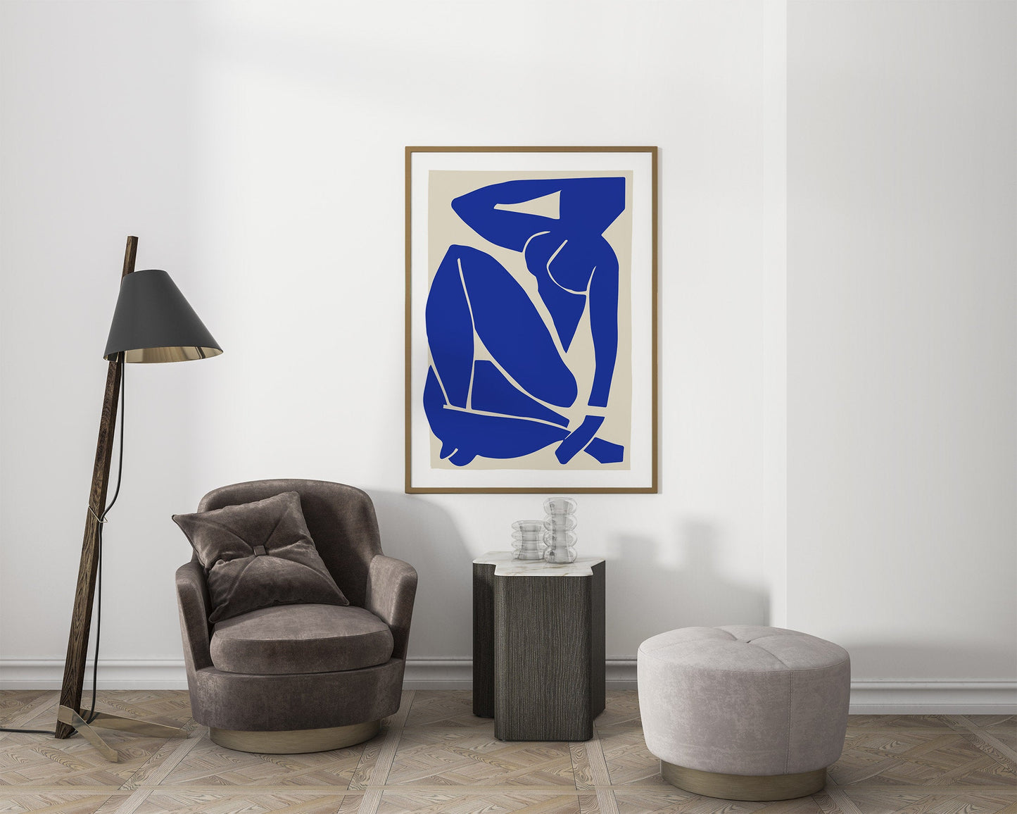 matisse blue nude cutout print