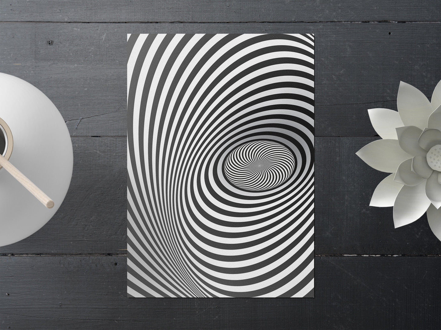 Black & White Geometric Print