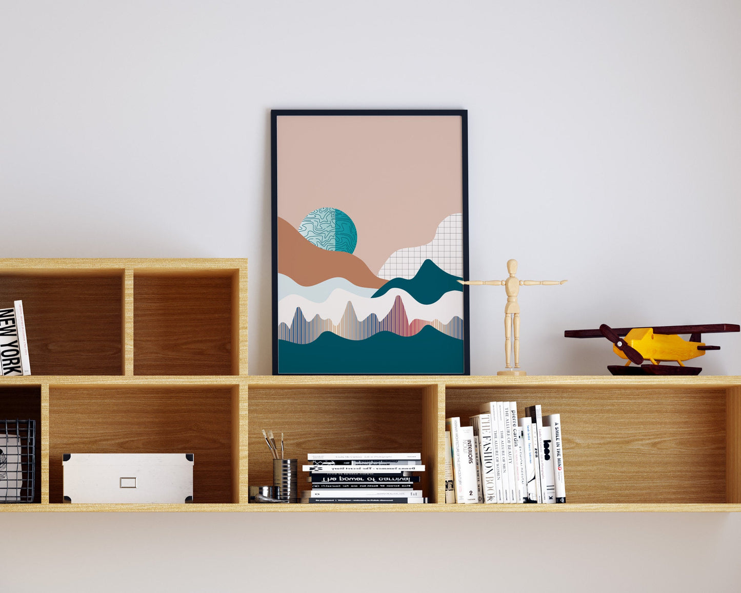 Mid Century Rising Moon Print