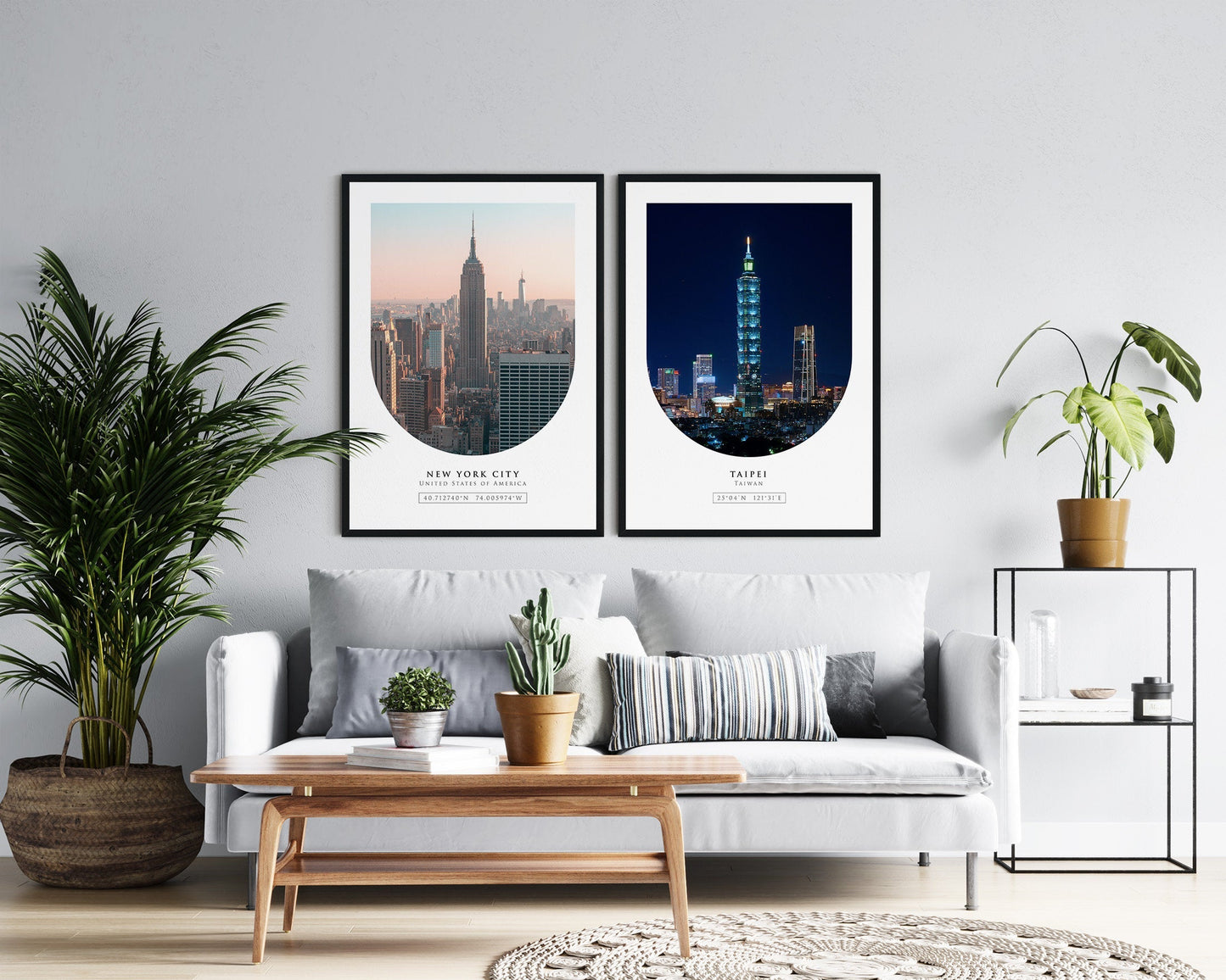 New York City Coordinates Print