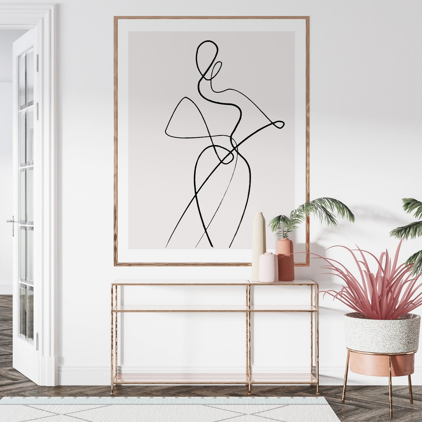 line art print large