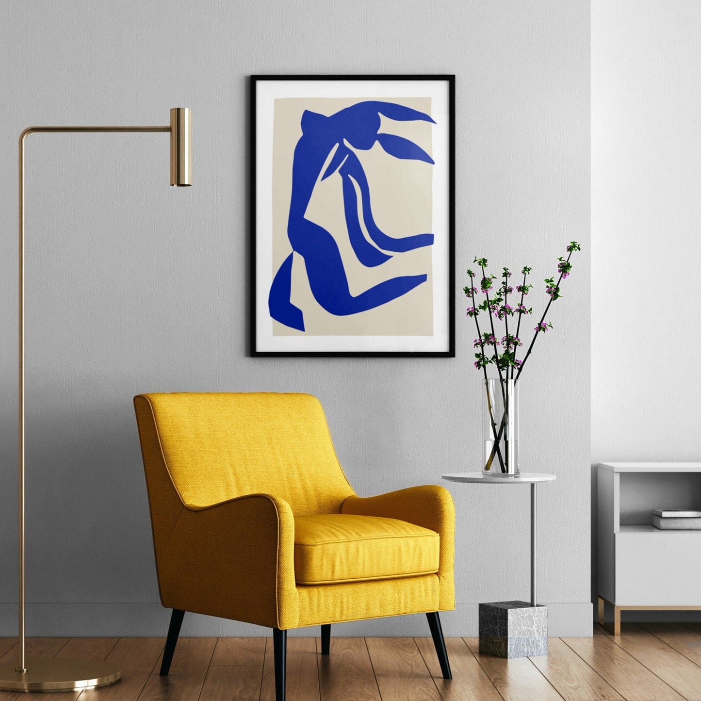 Set of 3 Matisse Blue Nude Prints