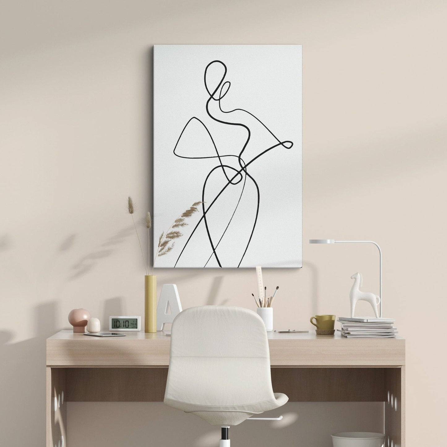 Line Art Canvas Print